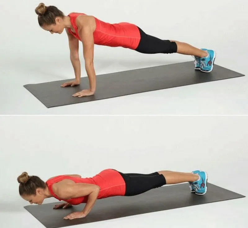 Gợi ý các bài tập cơ bụng cho nữ hiệu quả nhất - Push Up