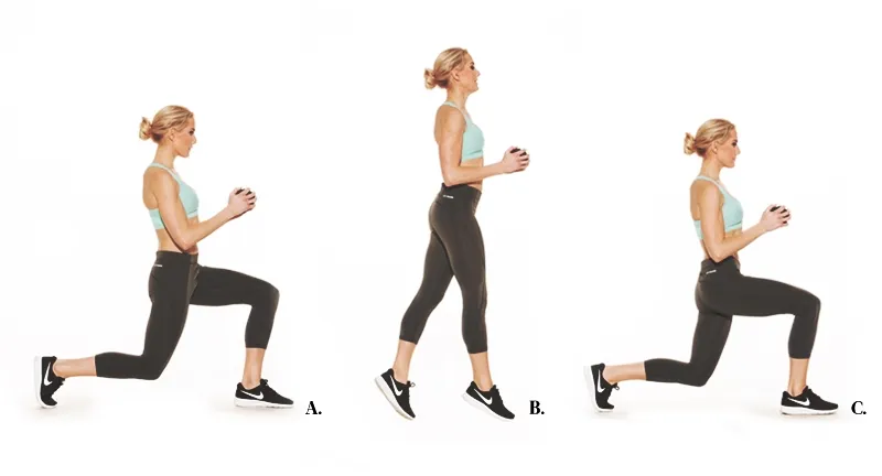 Bài tập HIIT đốt cháy calo hiệu quả - Jumping Lunge