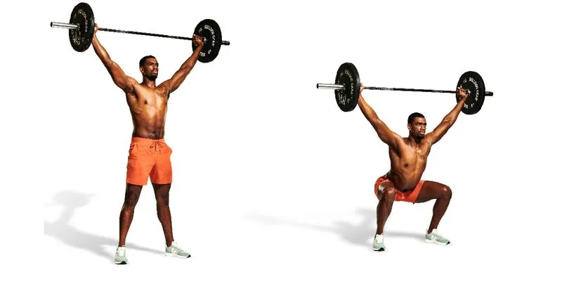 Hướng dẫn một số bài tập Squat phổ biến nhất - Overhead squat