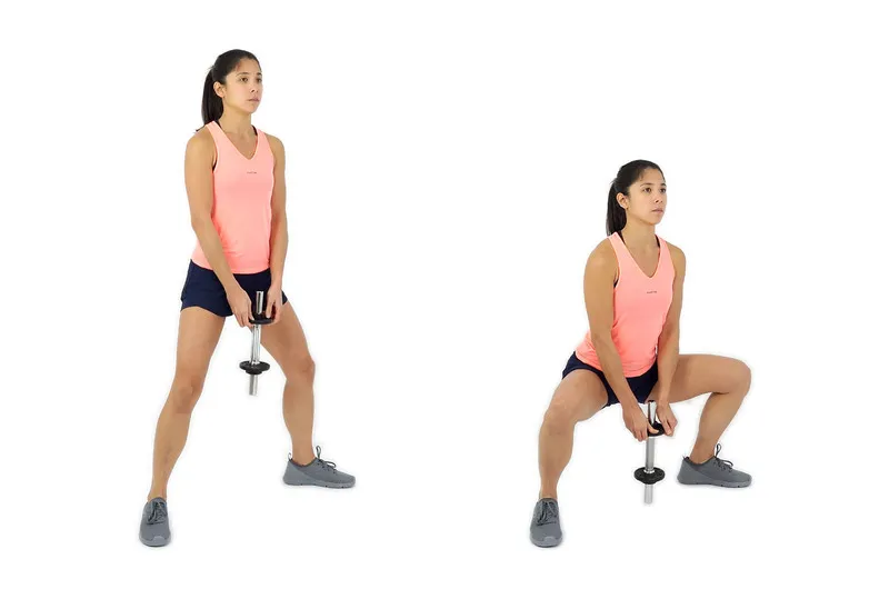 Hướng dẫn một số bài tập Squat phổ biến nhất - Sumo squat