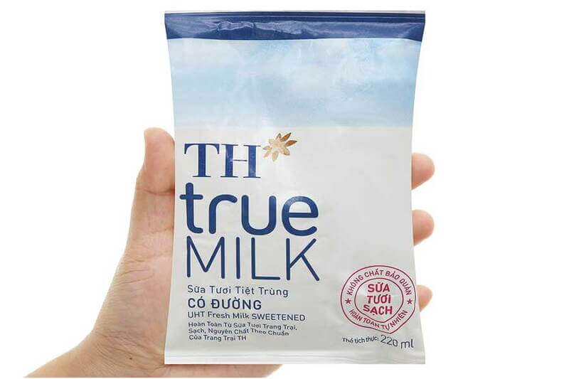 1 bịch sữa tươi TH true MILK bao nhiêu ml? 