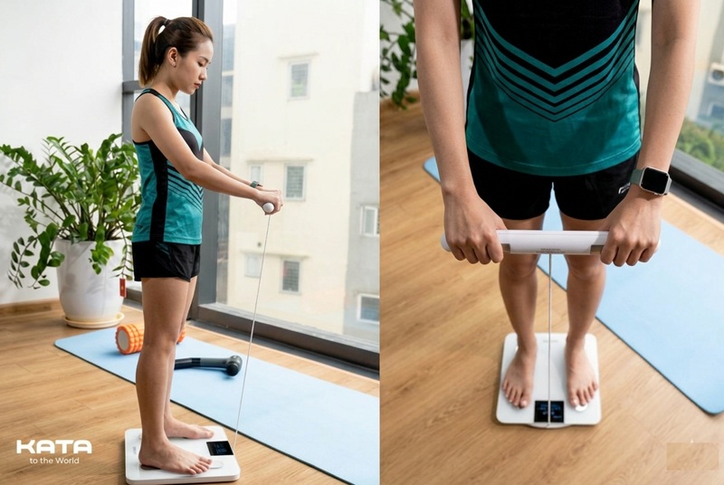 Tư thế đứng trên cân KATA CS10E