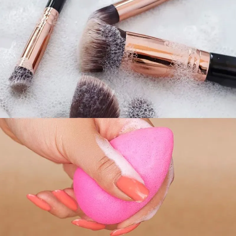 Vệ sinh cọ trang điểm không chỉ bảo vệ làn da mà còn giúp cọ trang điểm bền đẹp, mềm mại 